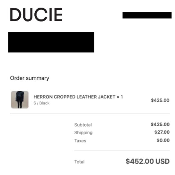 Ducie Herron Cropped Leather Jacket - Picture 3 of 8